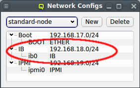 IB-adapter in the Network Config