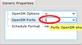 Adding a new port for OpenSM