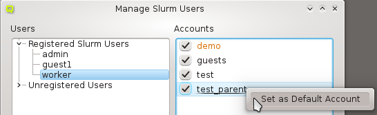 Registering a User with Slurm.