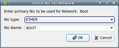 Selecting the NIC for a network