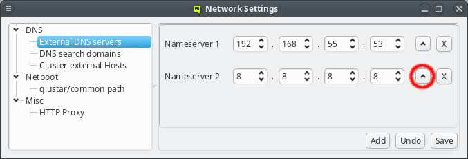 Reordering DNS servers