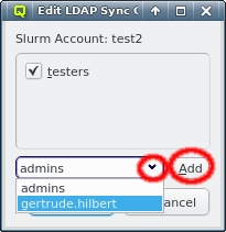 Adding LDAP Sync Groups.