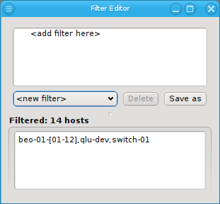 Creating a new host filter