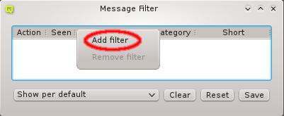 Adding a filter