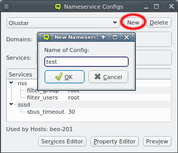 Creating a new Nameservice Configs