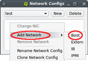 Adding a network