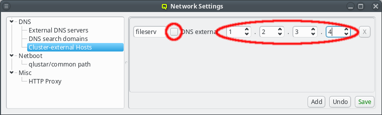 Adding a DNS entry for a cluster-external host