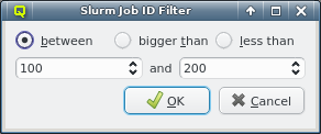 Filtering by job id.