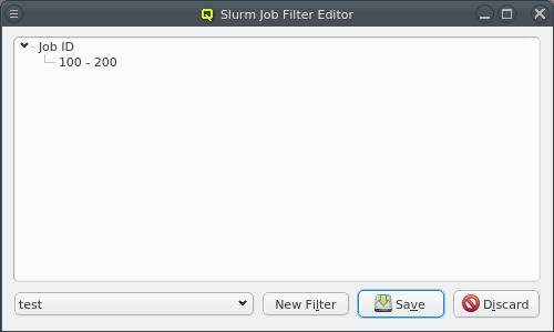 Job Id filter is created.