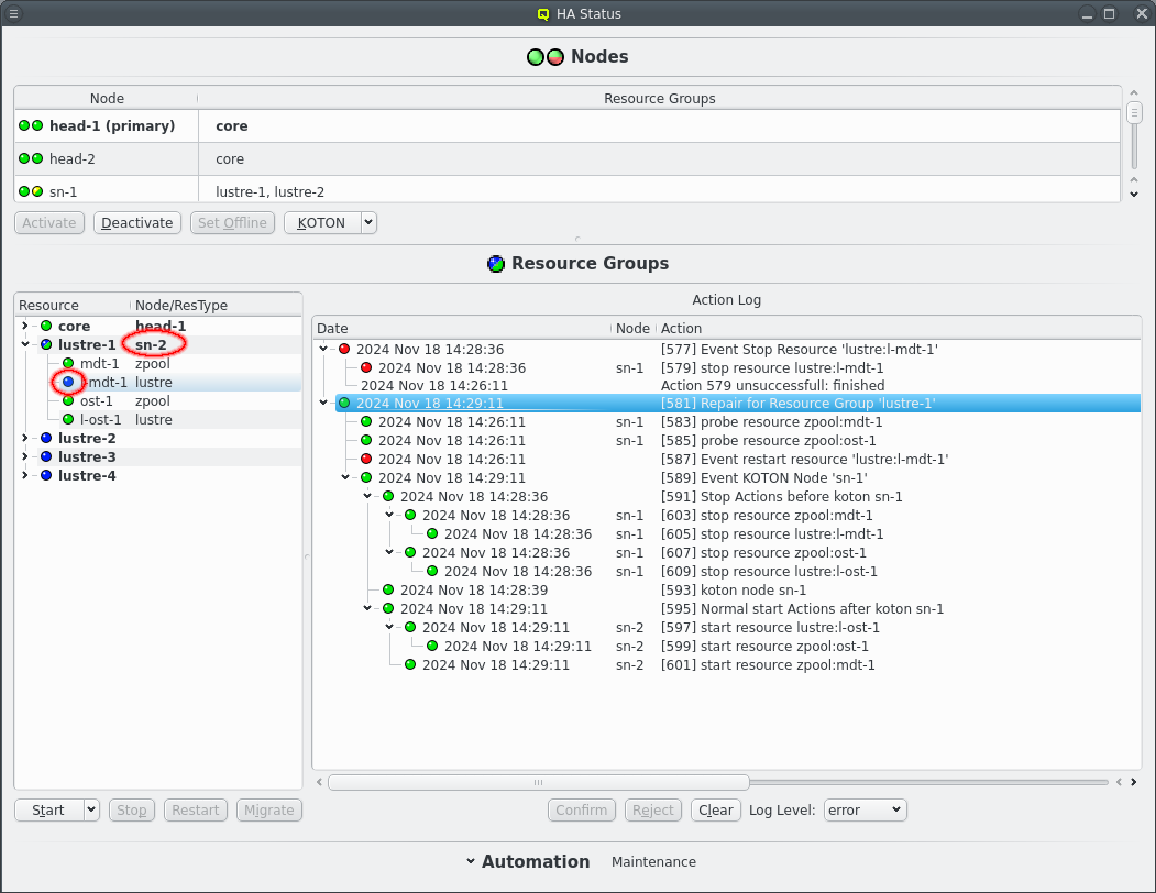 Resource migration and KOTON finished