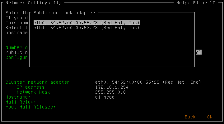 Choose network adapter