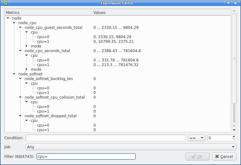Filtering by label