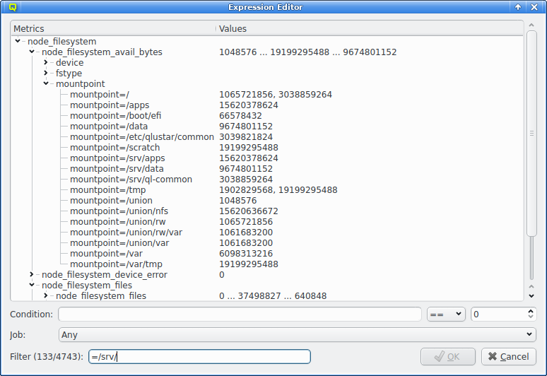 Filtering by value