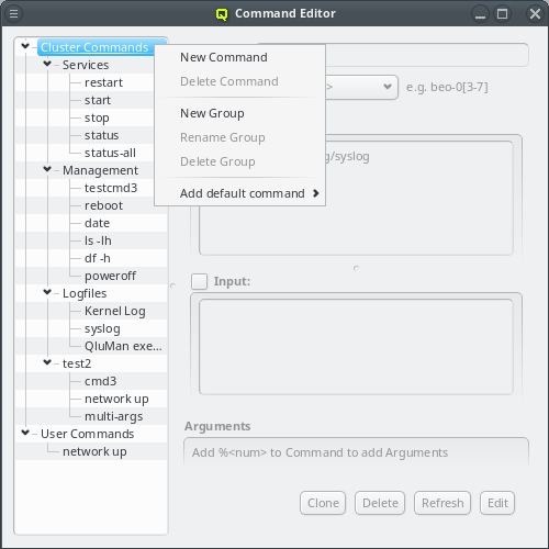 Creating a new command or group