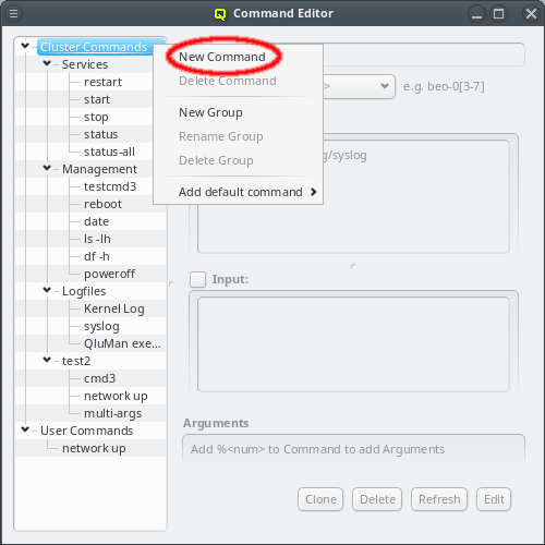Creating a new command