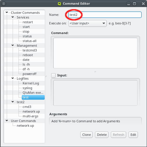 Renaming a command