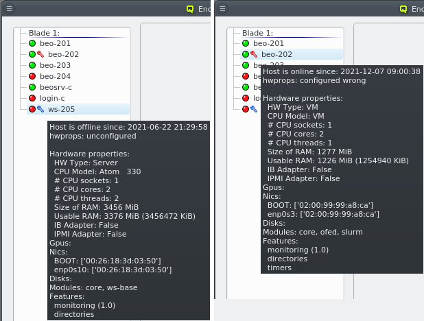 Hosts with no/wrong configuration