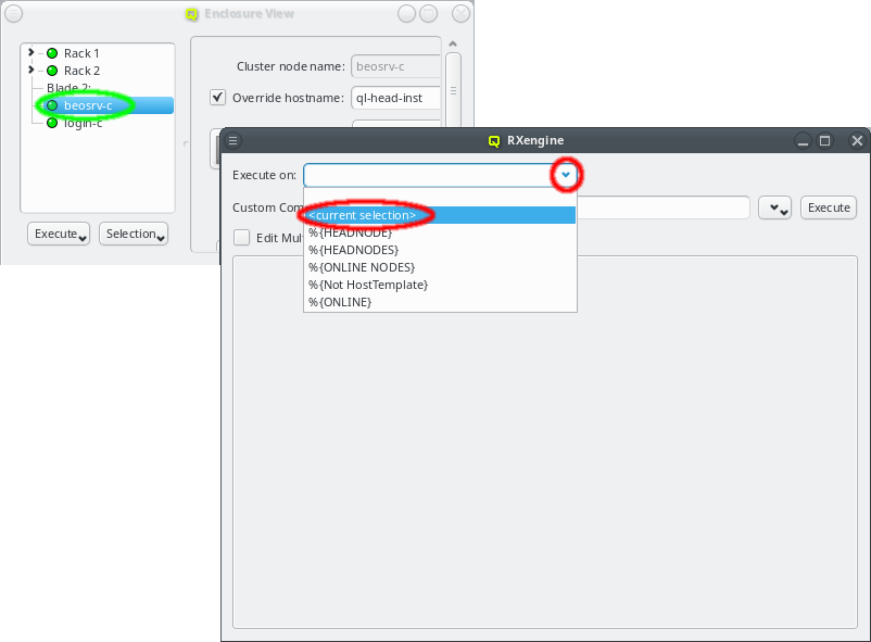 Selecting hosts for remote execution