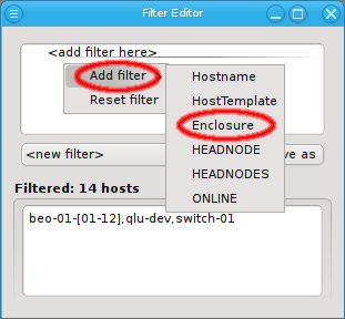 Adding an Enclosure sub-filter