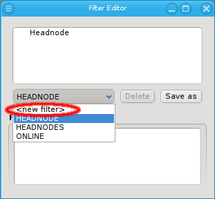 Creating a new host filter