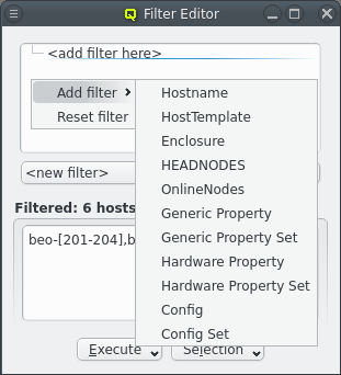 Adding a specific sub-filter