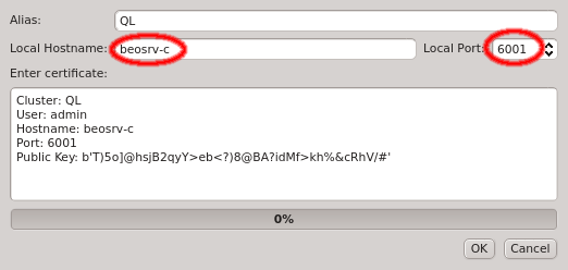 Customizing the connection