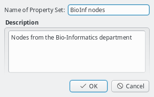 New Property Set dialog