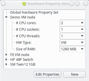 Hardware Property Sets