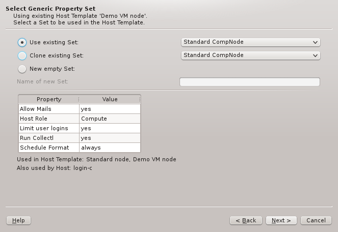 Selecting a Generic Property Set