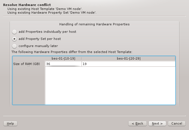 Resolving conflicts by direct property set assignment
