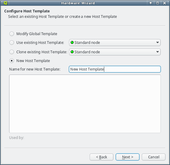 Generating a new Host Template