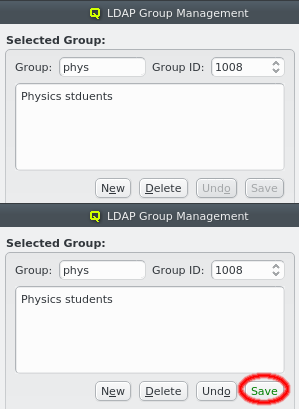 Edit LDAP group