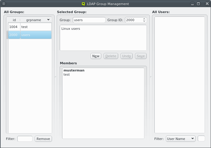 Managing LDAP groups
