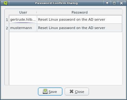 Passwords for imported users