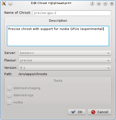 Changing the description of a UnionFS chroot