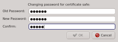 OK button disabled if mismatch