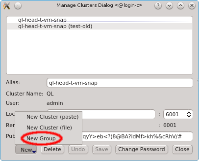 Adding a connection group