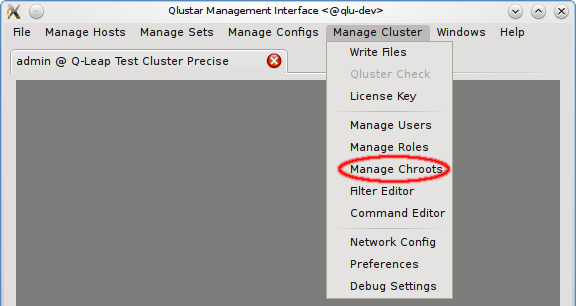 Starting chroot management