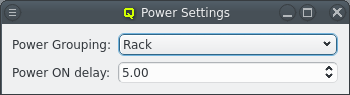 Power Settings dialog