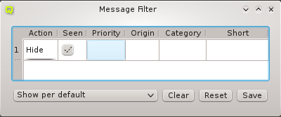 A new filter row