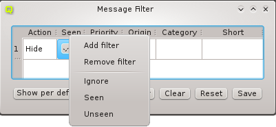 Configuring the Seen flag