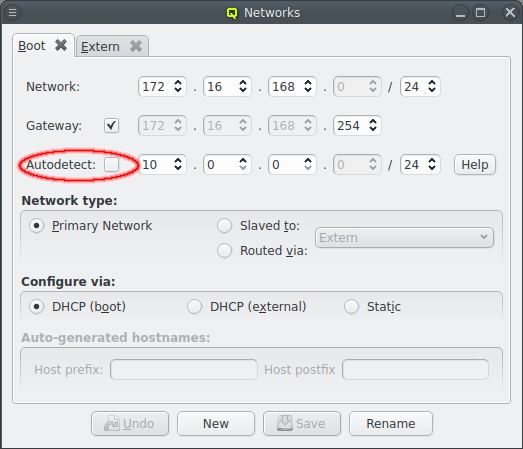 Auto-detect Network