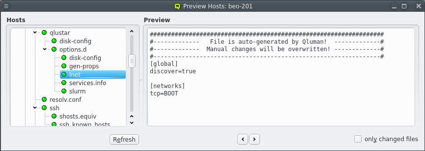 Host Preview of LNet config