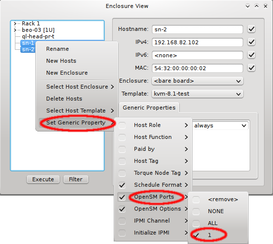 Configuring OpenSM to run on a specific port