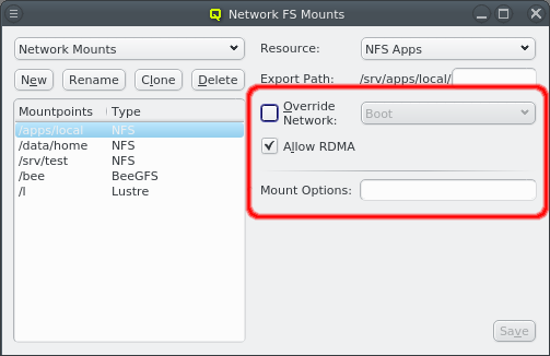 Advanced common mount options