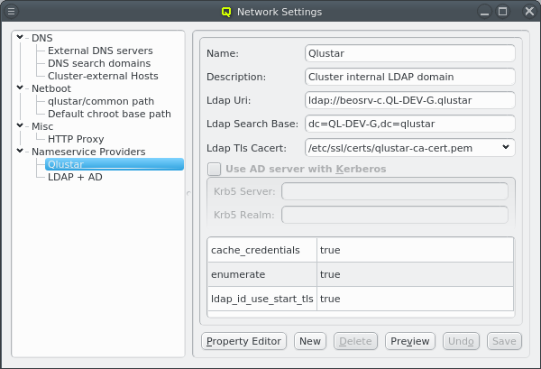 Nameservice Provider configuration