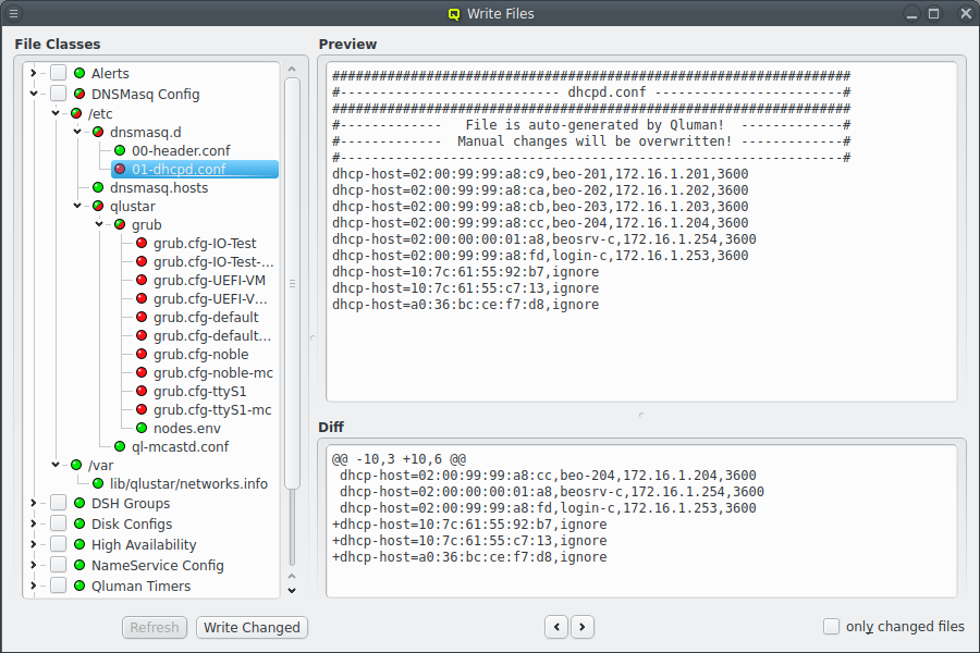 DHCP config for ignored MACs