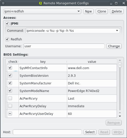 Remote Management Configs