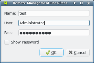 Changing credentials