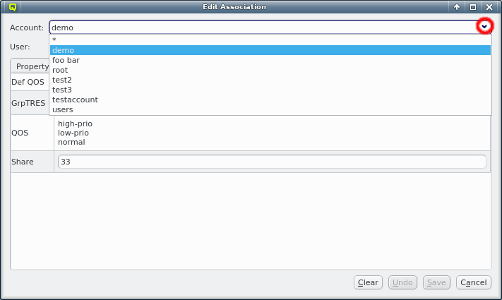 Editing Account Associations